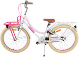 Volare Volare Children's Bicycle Girls 24 Zoll weiße zwei Handbremsen