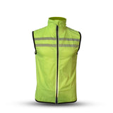 Übertriebenes Windbreaker -Netzweste Neongelb klein