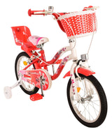 Volare Lovely Children's Bicycle - Mädchen - 16 Zoll - Rotwittchen - Zwei Handbremsen