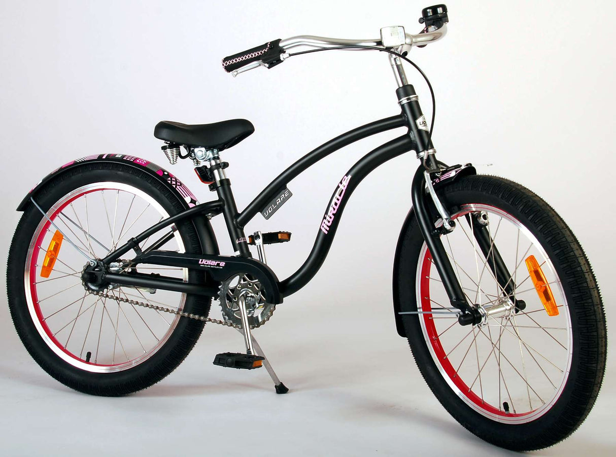 Volare Miracle Cruiser Kinderbike Girls 20 -Zoll Matt Black Prime Collection