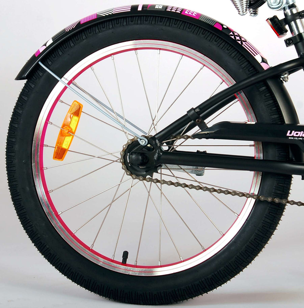 Volare Miracle Cruiser Kinderbike Girls 20 -Zoll Matt Black Prime Collection