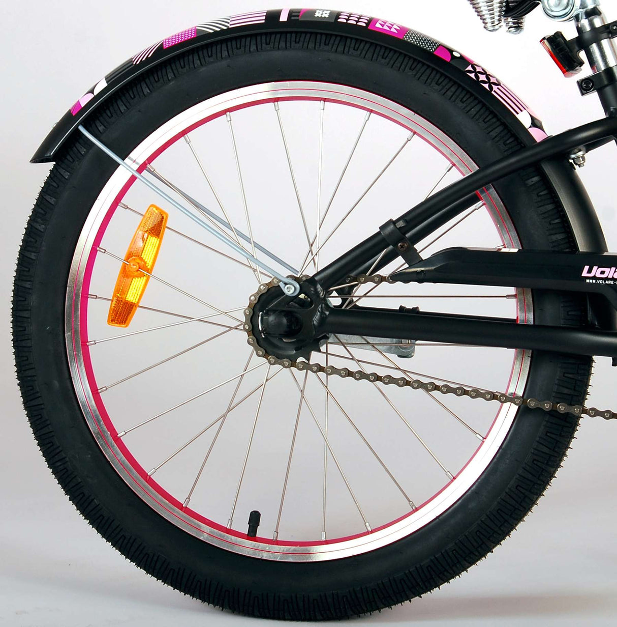 Volare Miracle Cruiser Kinderbike Girls 20 -Zoll Matt Black Prime Collection