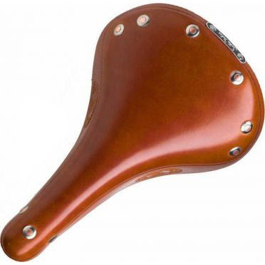 Selle Monte Grappa Italia Sattel Italia V3 Vintage Epoca Leder Honig Brown Am