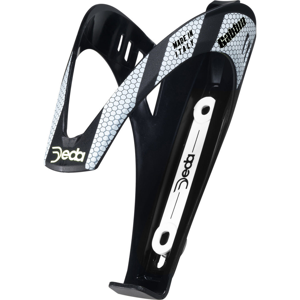 Bidoneholder Gabbia Black mit weißem Druck