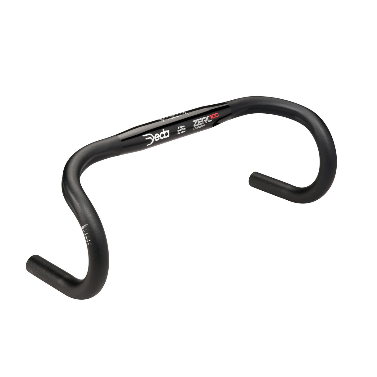 Deda Lenkung Bend Zero100 Deep 44cm schwarzes Aluminium