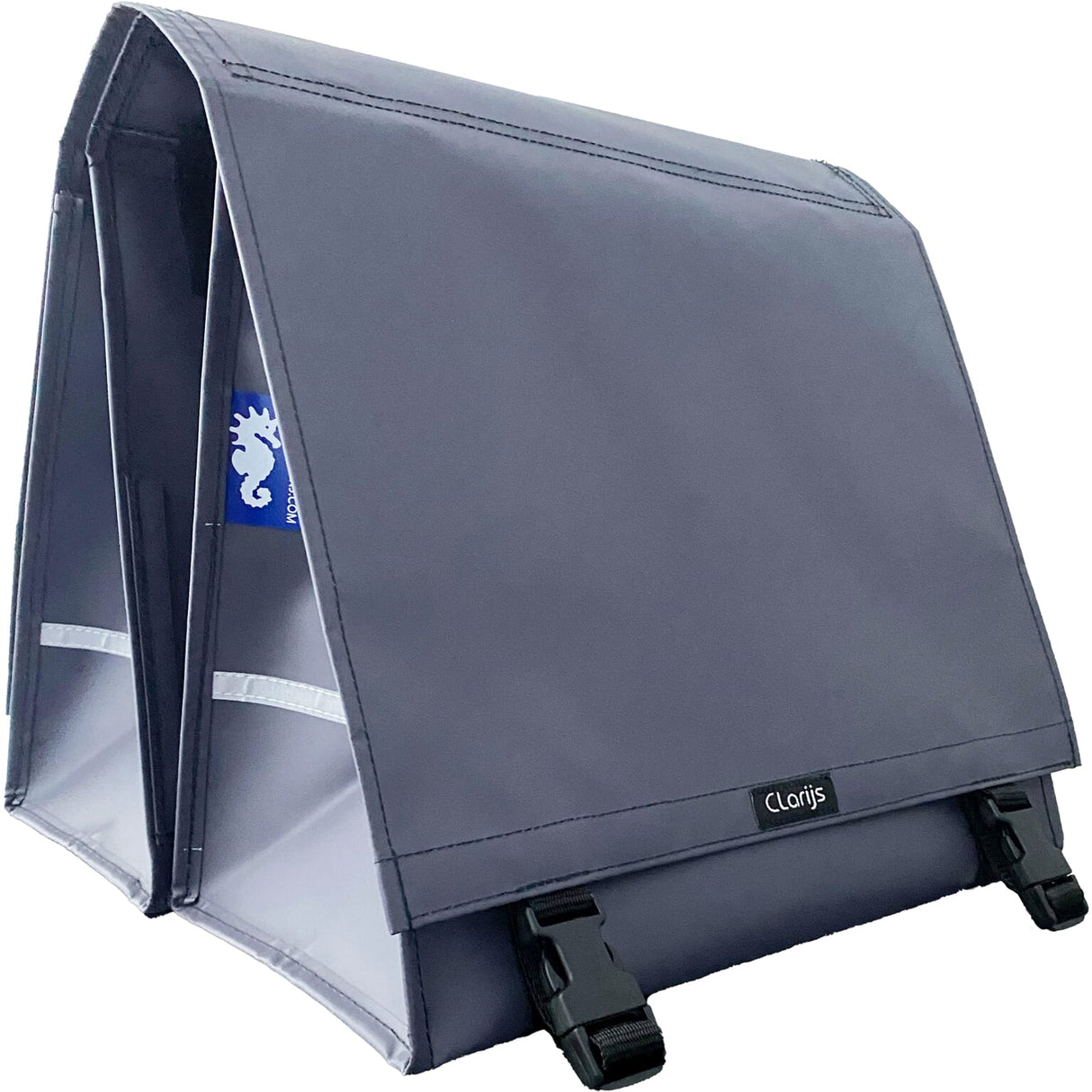 Fahrradbeutel Doppel XL PVC 46L Matt Grey