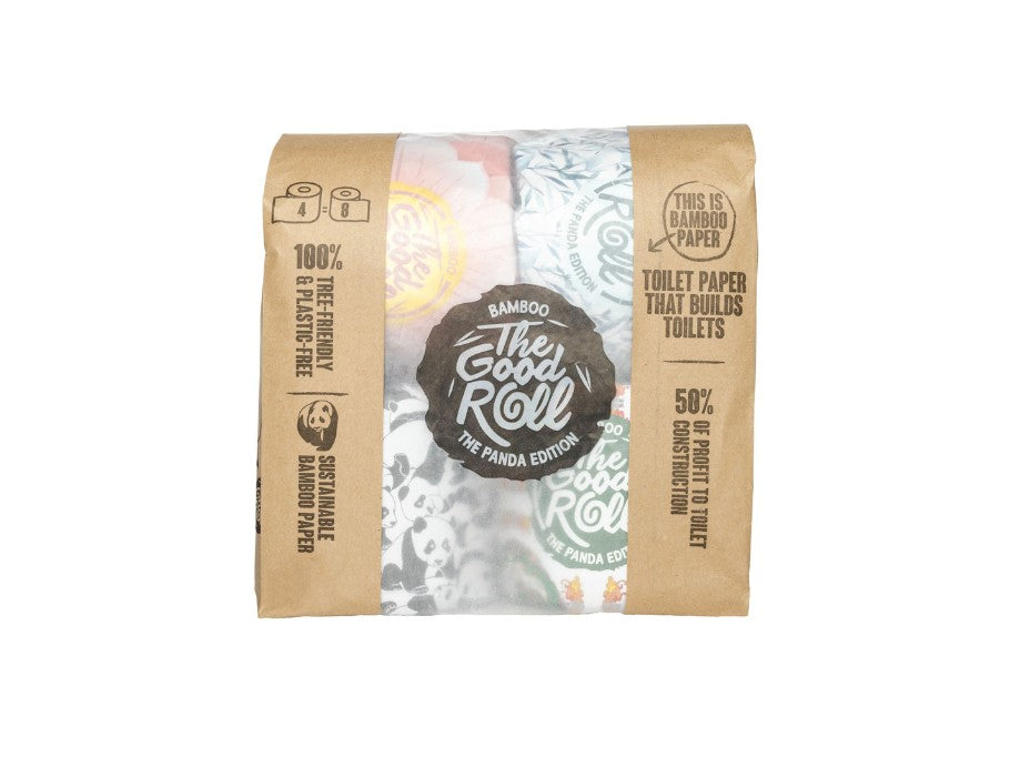 Das gute Roll -WC -Papier The Panda Edition 4 Rolls Rolls