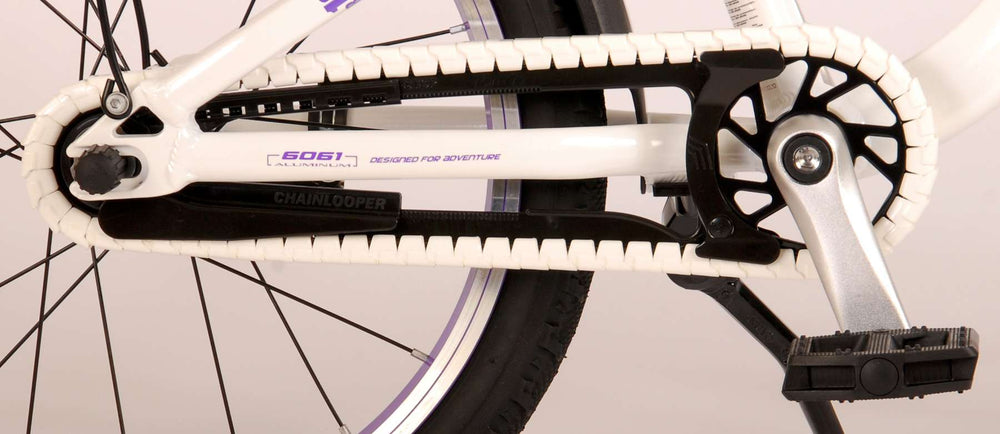 Volare Glamour Children's Bicycle - Mädchen - 18 Zoll - Weiße Minze Grün - Prime Collection