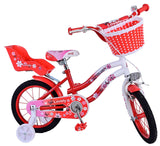 Volare schöne Kinderbike Girls 14 Zoll rotweiß