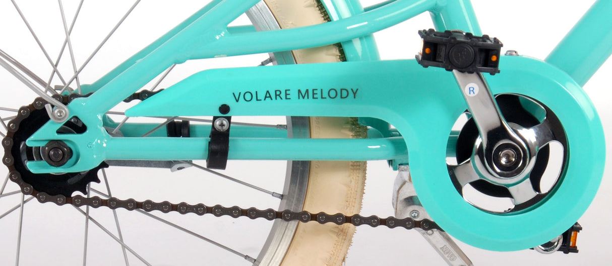 Volare Melody Children's Bike Girls 18 -Zoll -Turquoise Prime Collection