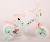 Woezel Pip Pip Children's Bike Girls 10 Zoll Minze Blau Pink Pink Pink