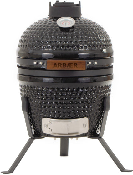 Arbaer Kamado Small Ø 13 Zoll mit Rahmen Keramikschwarz
