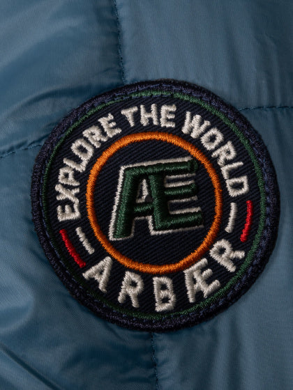 Arbaer Aaron gepolsterte Jacke Männer Jeans Blau Größe 3xl