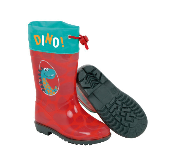Arditex Regenstiefel Junior PVC Textil Red türkisgröße 28