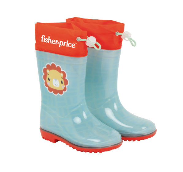 Arditex Regenstiefel Fisher-Price Junior PVC Textile hellblau rot Größe 24