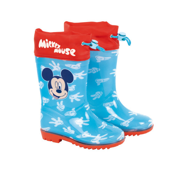 Arditex Regenstiefel Mickey heute Junior PVC Textile Hellblau Rot Größe 26