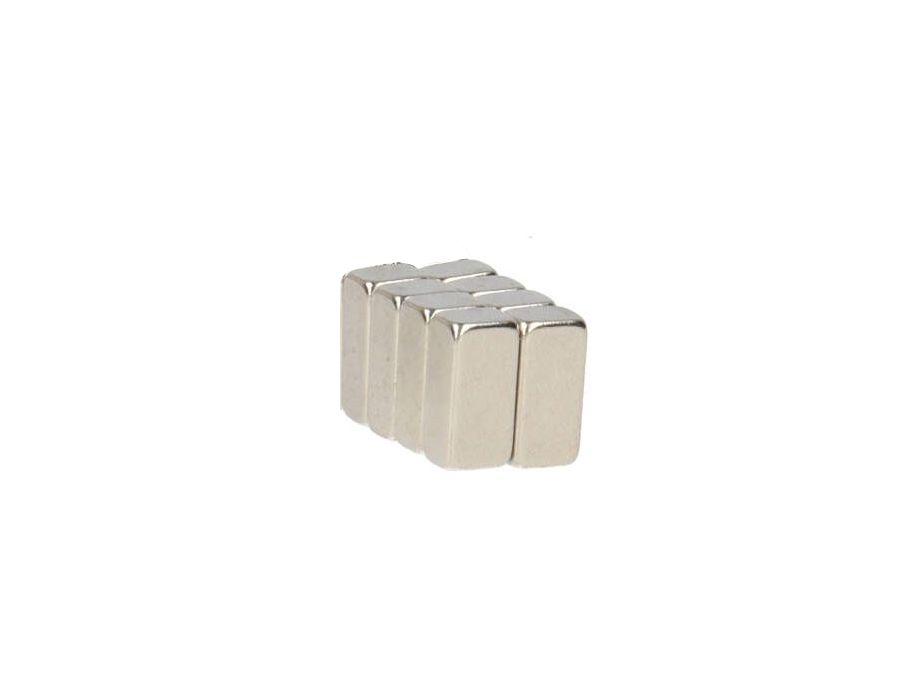 Sparen von Toper -Blockmagneten Nickel -plattiert 8st.