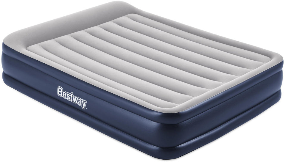 BESTWAY Airbett Tritech 46 cm Königin 203 cm blau grau