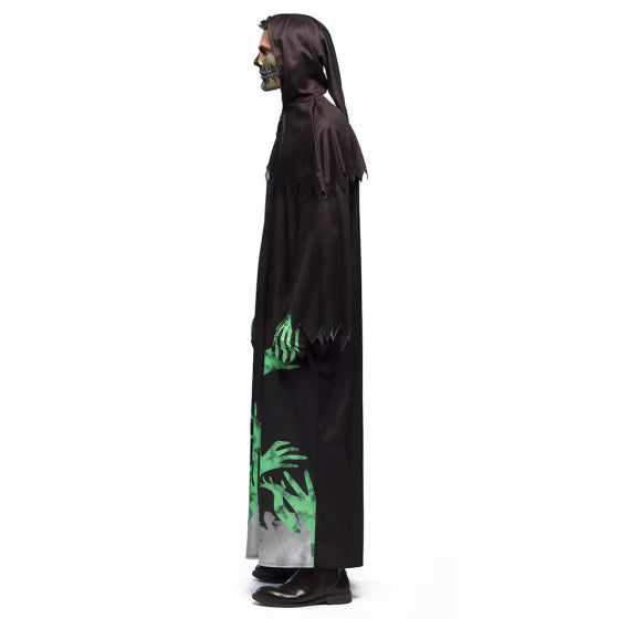 Boland leuchtende Schnitterkostüm Männer Schwarzgrün Größe 54 56 (xl)