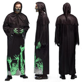 Boland leuchtende Schnitterkostüm Männer Schwarzgrün Größe 54 56 (xl)
