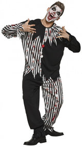 Boland Bloody Clown Kostüm Unisex Schwarz und Weiß Größe 50-52 (M)