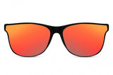 CWI Sonnenbrille Unisex vollständig umgebene Katze. 3 Schwarzrot