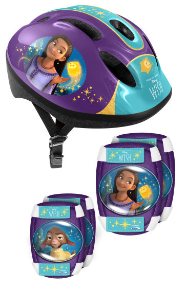 Disney Wish 5-teiliger Skateschutz 50-56 cm lila türkisgröße S M