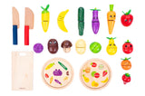Dorjee Toy Snijset Holzfrucht und Gemüse