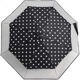 Falconetti Regenschirm 24 x 90 cm Polyester schwarz transparent