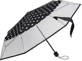 Falconetti Regenschirm 24 x 90 cm Polyester schwarz transparent