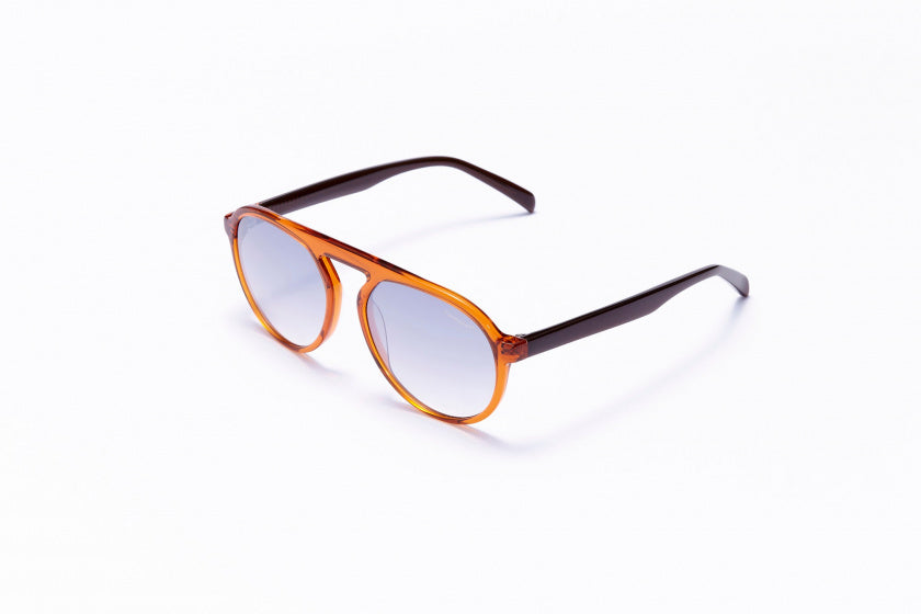 Formel Sonnenbrille Unisex Pilot Cat.4 Orange Hellgrau
