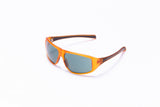 Formel Sonnenbrille Unisex rechteckige Katze.4 Orange Grau