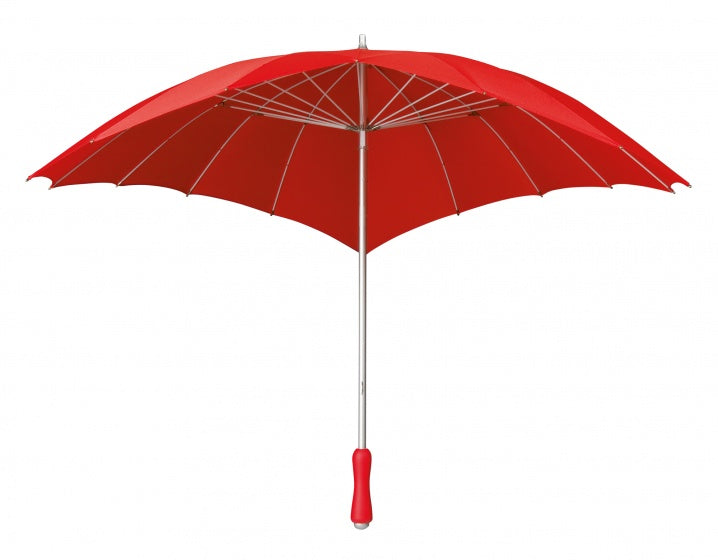 Falcone Regenschirm Herz -verdrängte 110 cm Polyesterrot