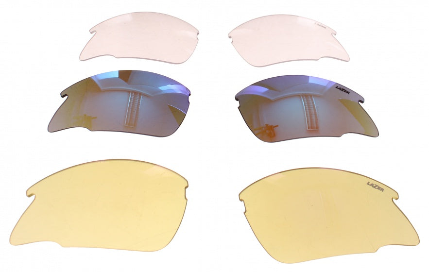 Lazer Lens Set Argon Race arr blau gelb transparent