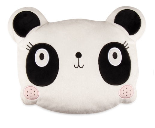 Zitronenbandkissen Junior 35 cm Polyester weiß gelb