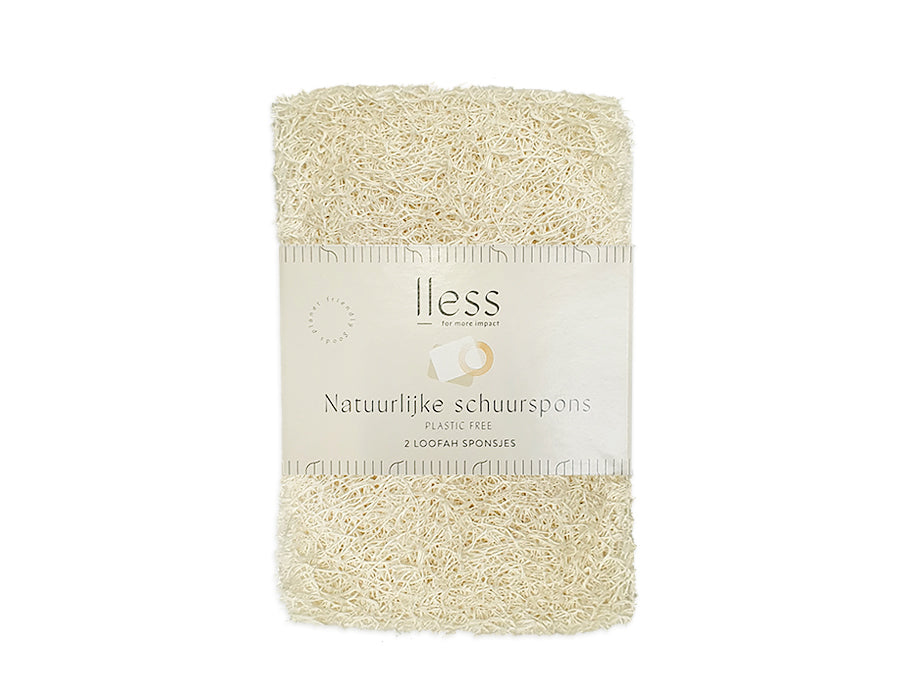 Less natürliches Scheuerschwamm Loofah 2 Teile