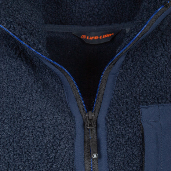 Lebenslinie Artic Sherpa Fleece Jack Männer Blau Größe XL