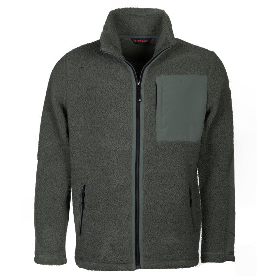 Lebenslinie Artic Sherpa Fleece Jack Männer Grün Größe l