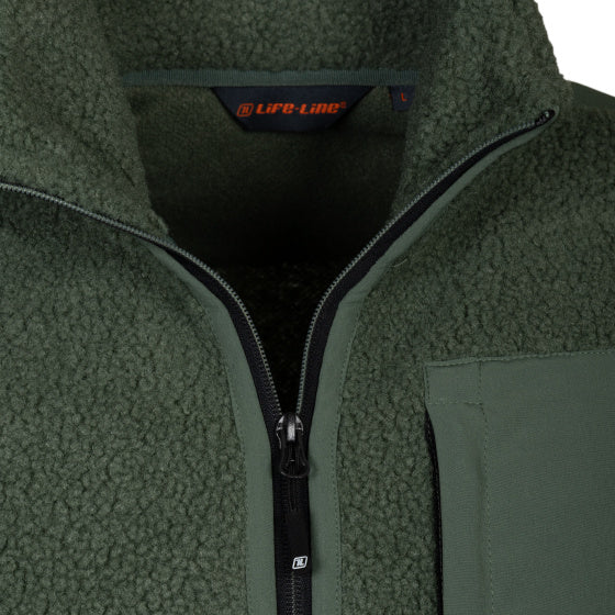 Lebenslinie Artic Sherpa Fleece Jack Männer Grün Größe xxl