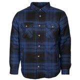 Life Line Jervis gepolsterte Flanellhemd Männer Blau Schwarze Größe 3xl