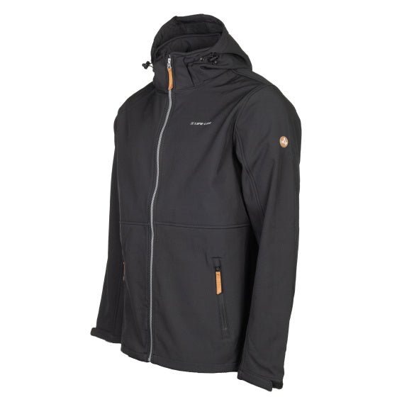 Lebenslinie Kasper Softshell Jacke Männer schwarze Größe s