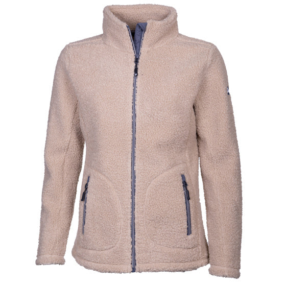 Lebenslinie Lorne Sherpa Fleecejas Damen beige Größe xl