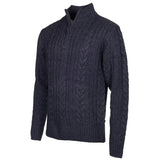 Lebenslinie Marcel Pullover Strick halbe Zip -Männer dunkelblau Größe xxl