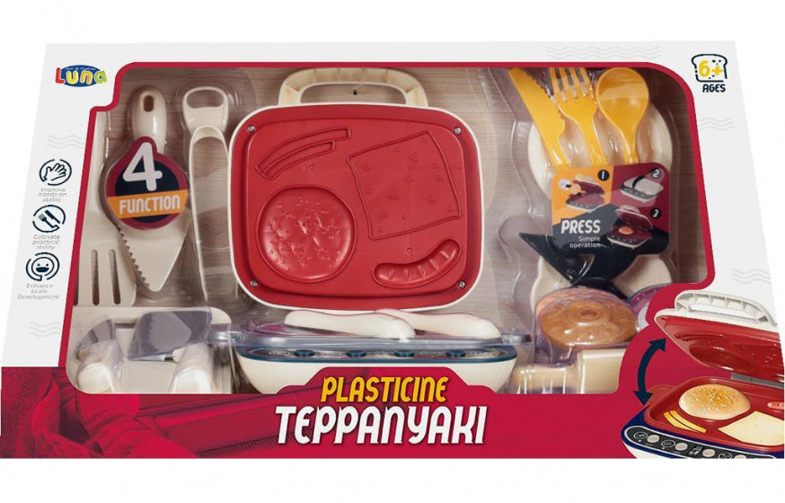 Luna Teppanyaki Play Set Junior 20-teilig weiß Rot
