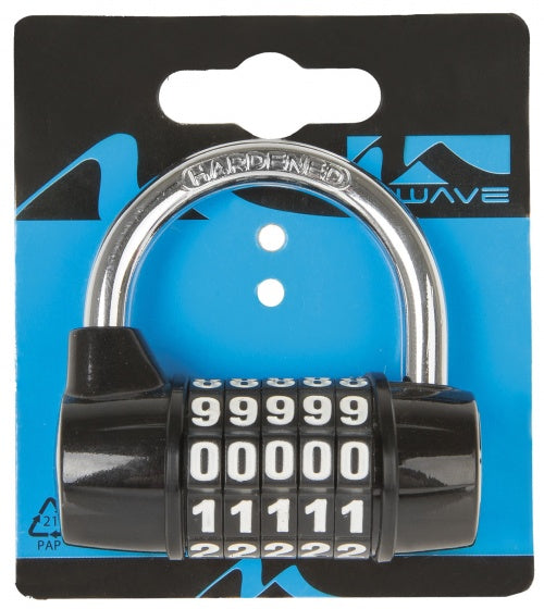 M-Wave PD 5 Nummer Hangslot 62 mm schwarz