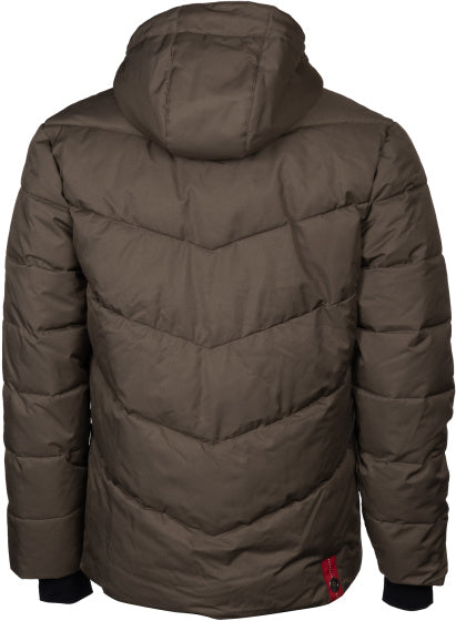 Maupiti Marck II gepolsterte Winterjacke Männer grau -Brown Größe L.