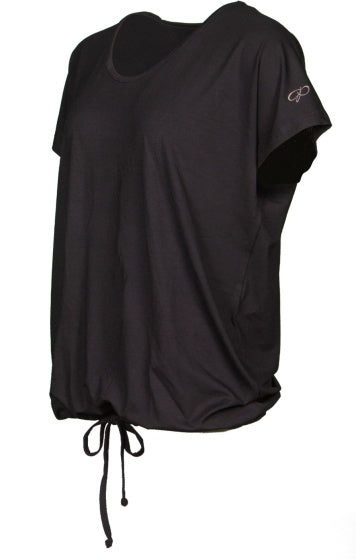 Papillon losen Fit Sportshirt Round Hals Damen Schwarz Größe S S