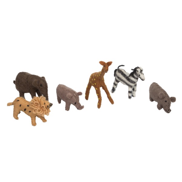 Papoose -Spielzeug Papoose -Spielzeug afrikanische Tiere klein 6
