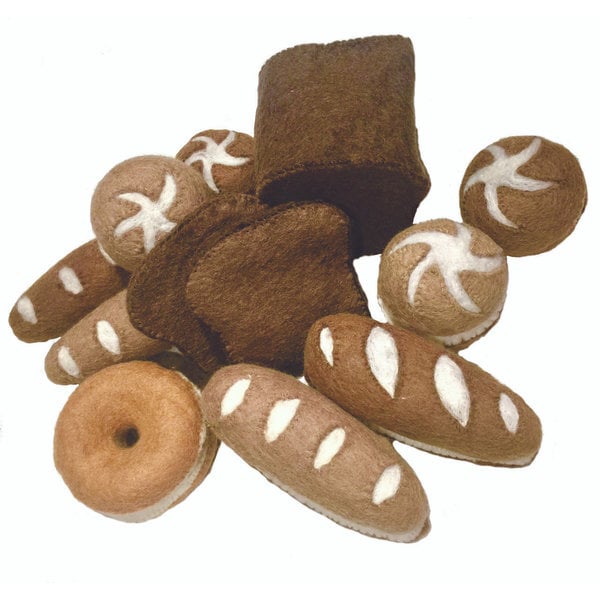 Papoose -Spielzeug Papoose -Spielzeug Brot 17pc