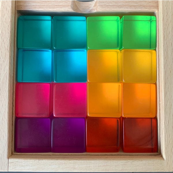 Papoose -Spielzeug Papoose -Spielzeug helle Lucite -Würfel 16pc
